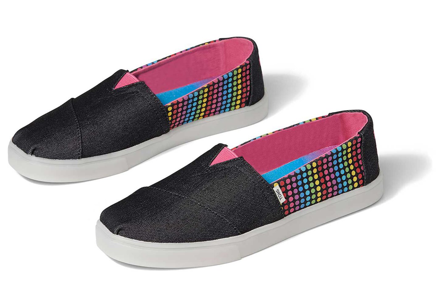 Toms Espadryle Damskie Czarne - Alpargata Cupsole Lite Brite - 02TCELUAD